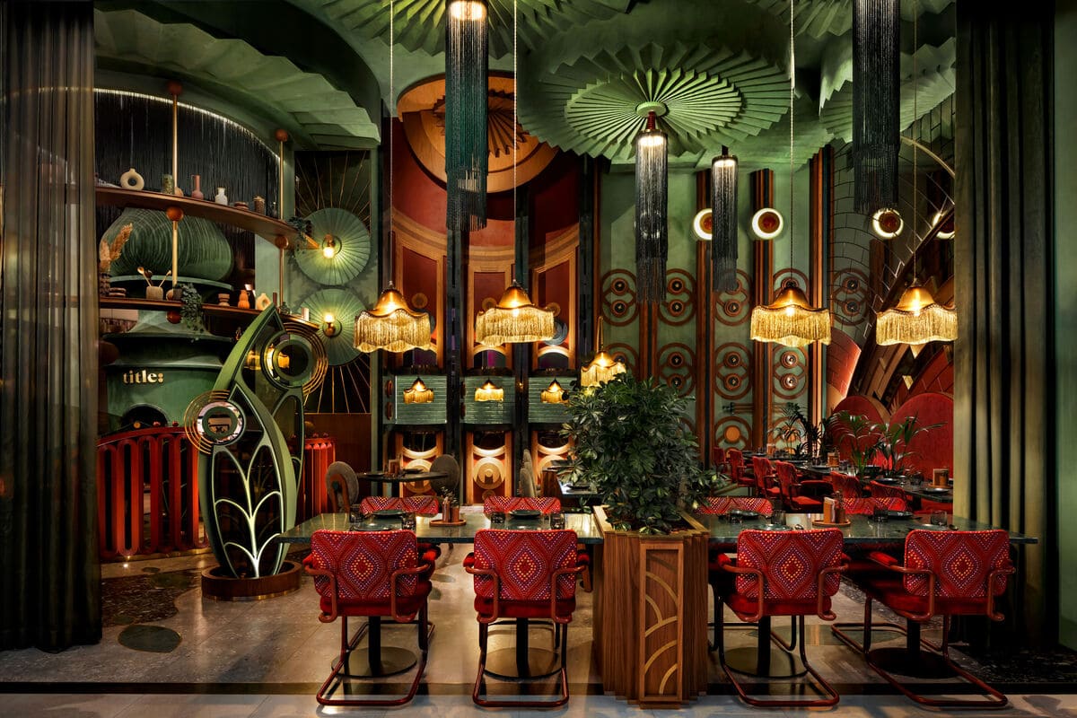 位於科威特的高級餐廳Title,為英國餐廳酒吧空間大獎 Restaurant & Bar Desig