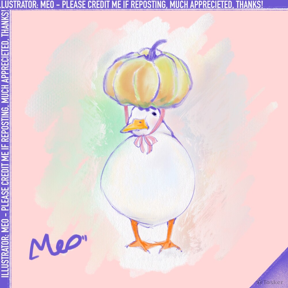 南瓜鴨鴨_ipad手繪風