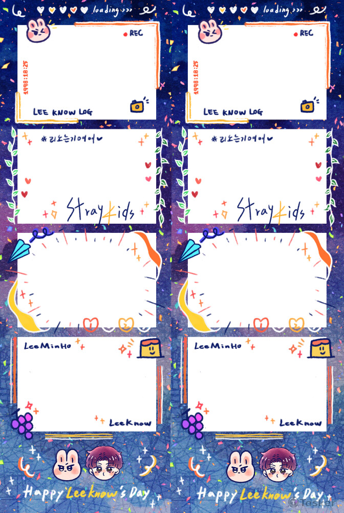 拍貼機四格卡設計