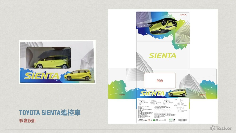 TOYOTA SIENTA遙控車 包裝盒(一般版)