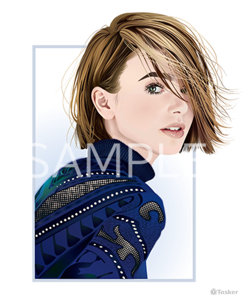 人物插畫--莉莉柯林斯