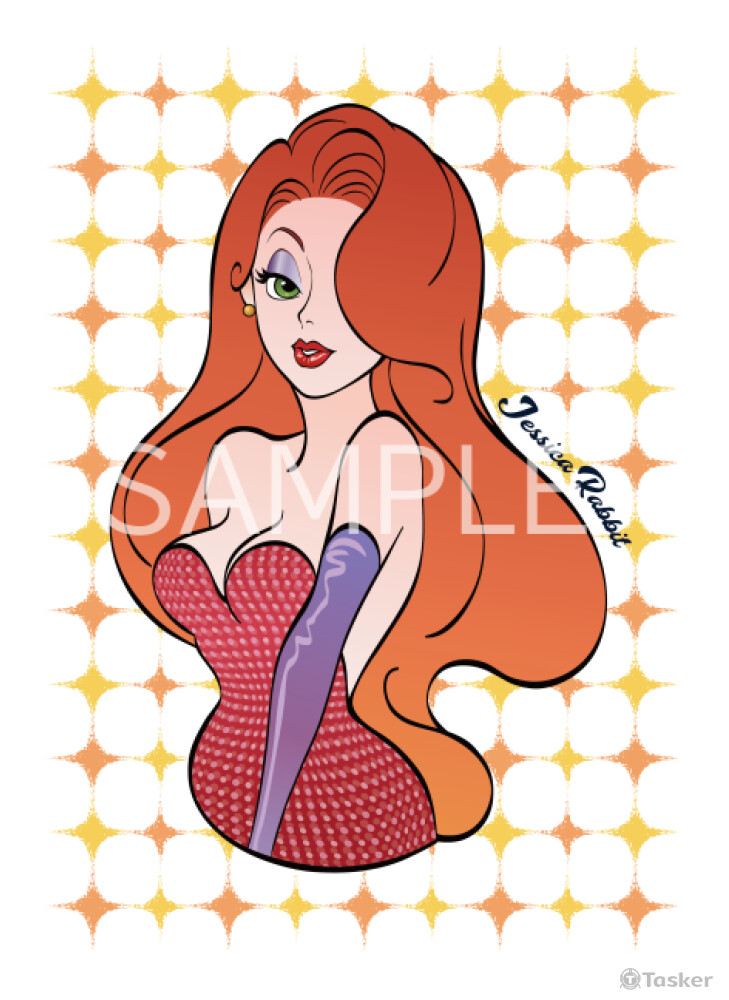 人物插畫--潔西卡兔子