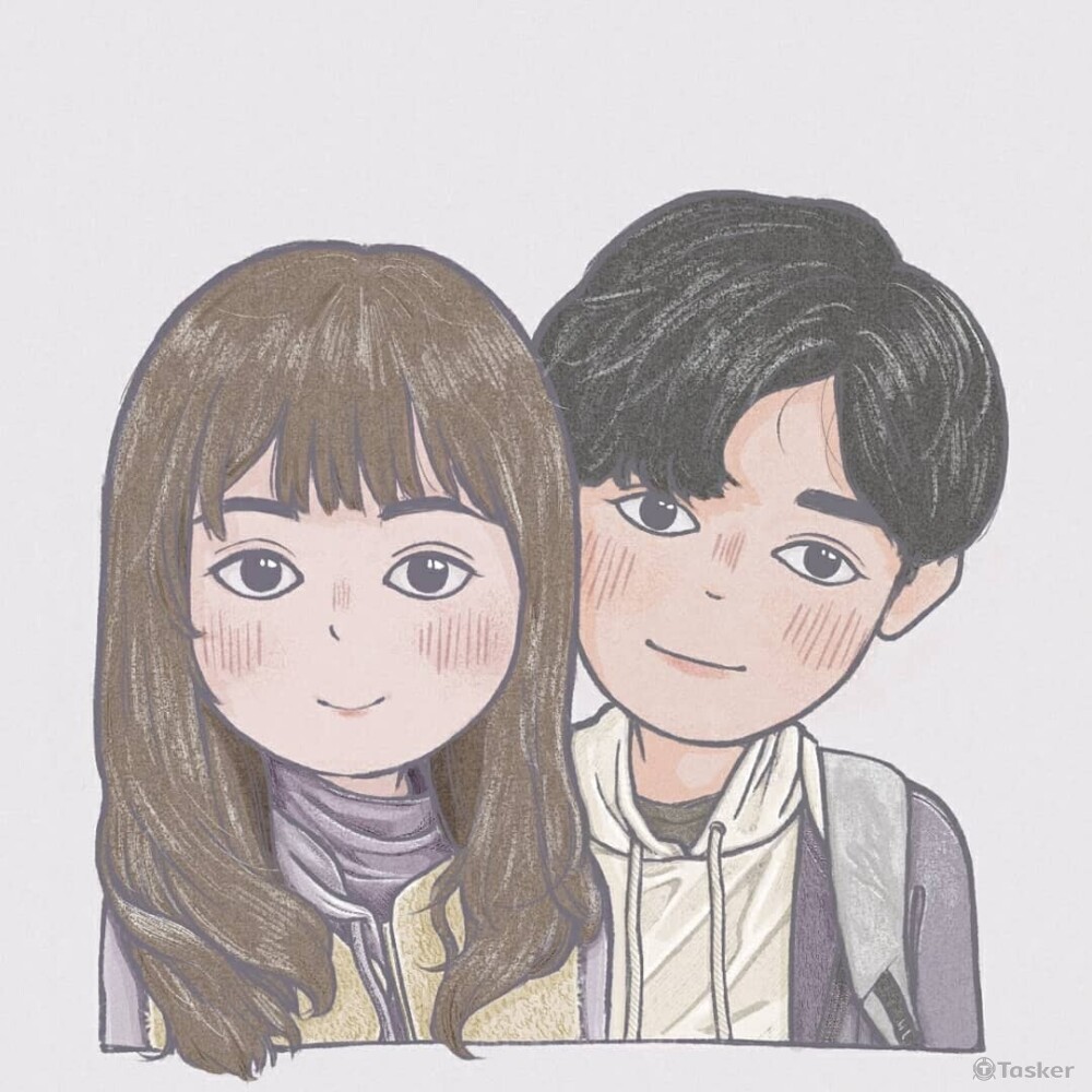 情侶似顏繪/可愛/半身