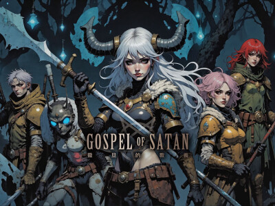 Mobile Game 'GOSPEL OF SATAN' UI/UX Visual Design