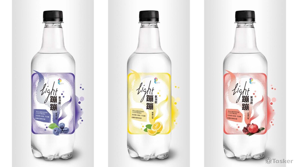 蹦蹦氣泡水軟包材設計
