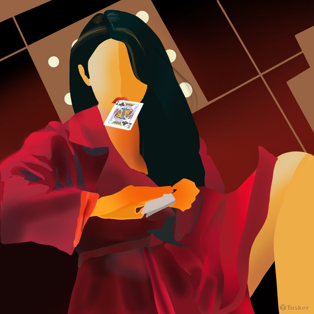 港式復古電影插畫_賭俠