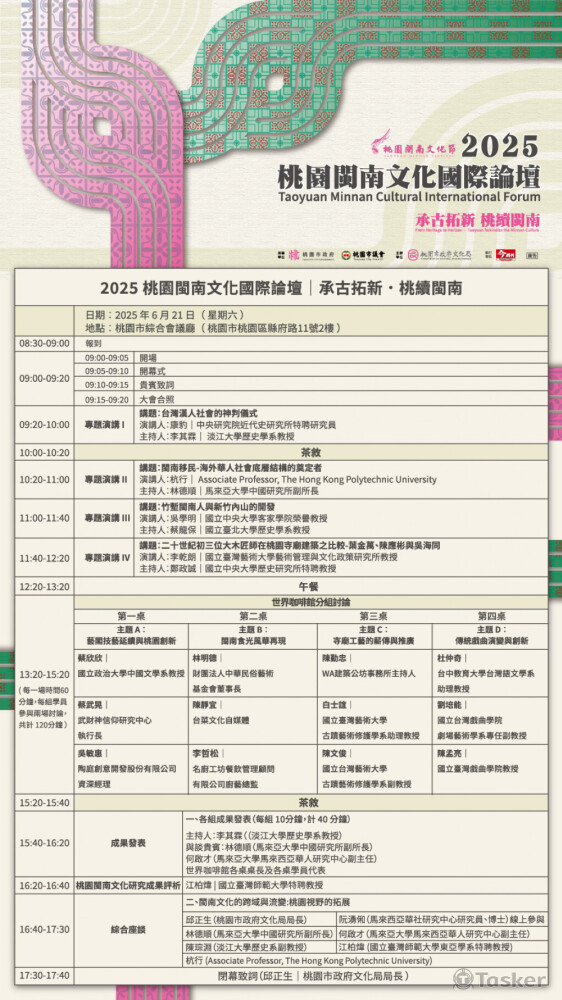 「2025桃園閩南文化節－桃園閩南文化國際論壇」整場會議逐字稿－今周行銷公司