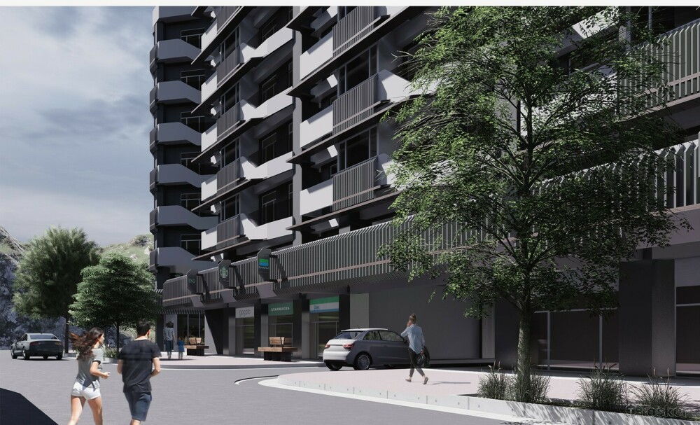 集合住宅街景 渲染圖