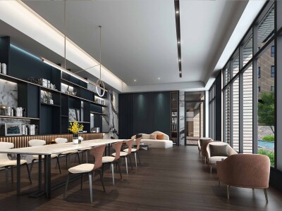 3D建案公設渲染