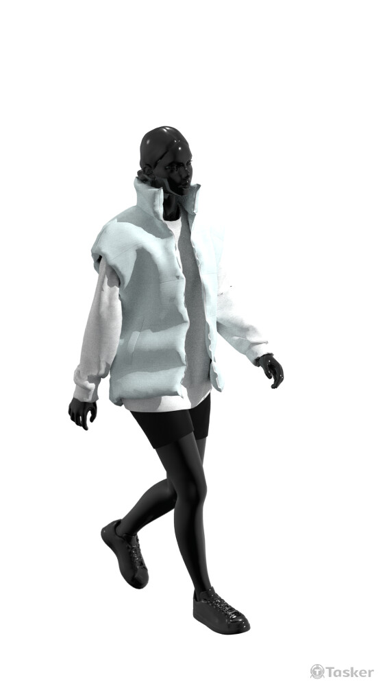 Down Jacket 3D Presentatoin