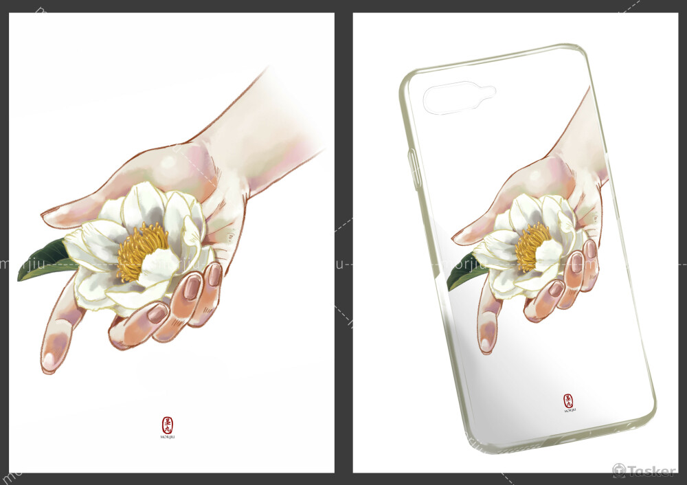 白芍(古風手機殼設計)