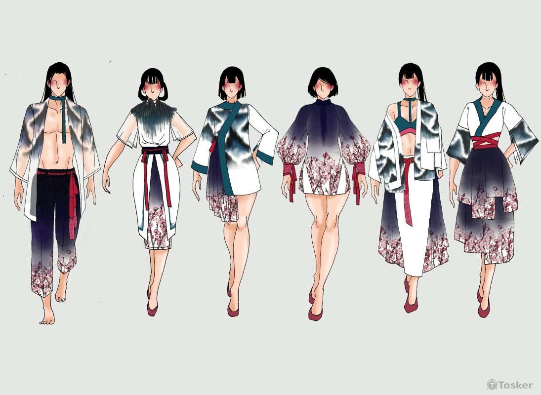 中國古風服裝畫(PS電繪)