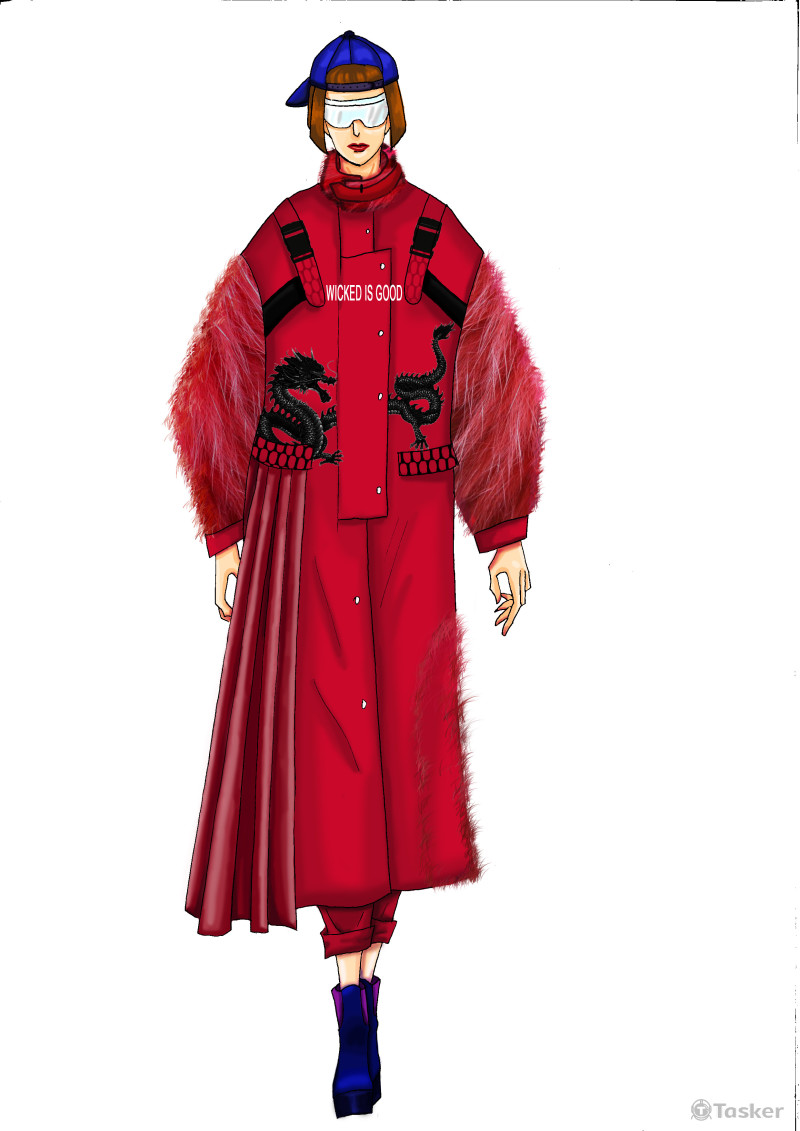 寫實風服裝畫(PS電繪)