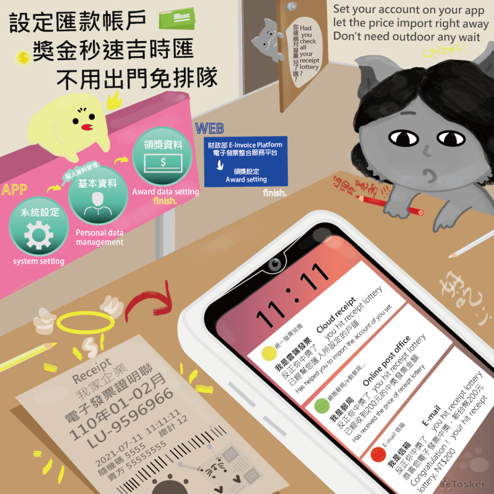 曾參加繪稅圖卡不卡卡比賽作品