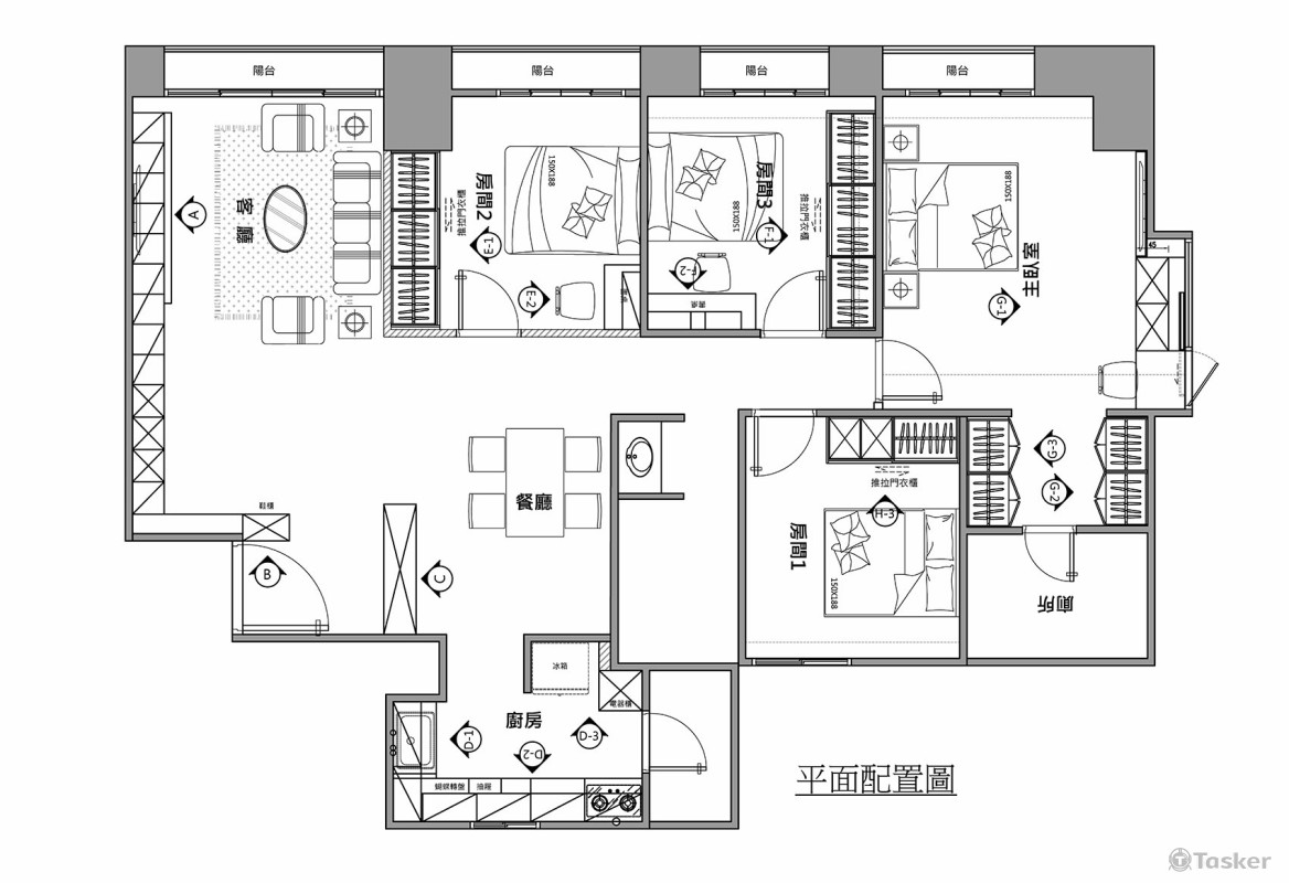 室內設計規劃平面圖3