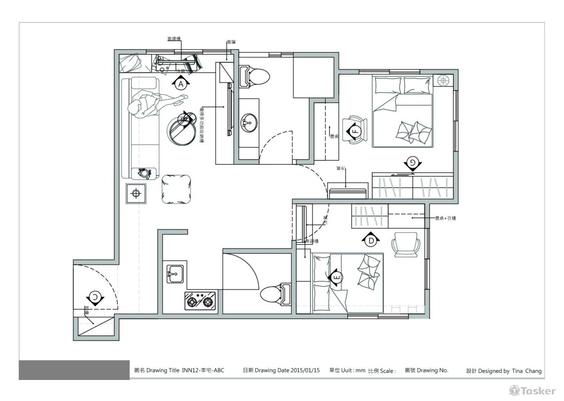 室內設計規劃平面圖2
