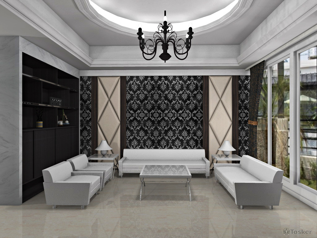 新古典客廳3D圖