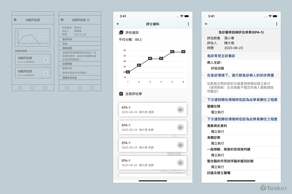 醫院問卷評估系統｜使用者端