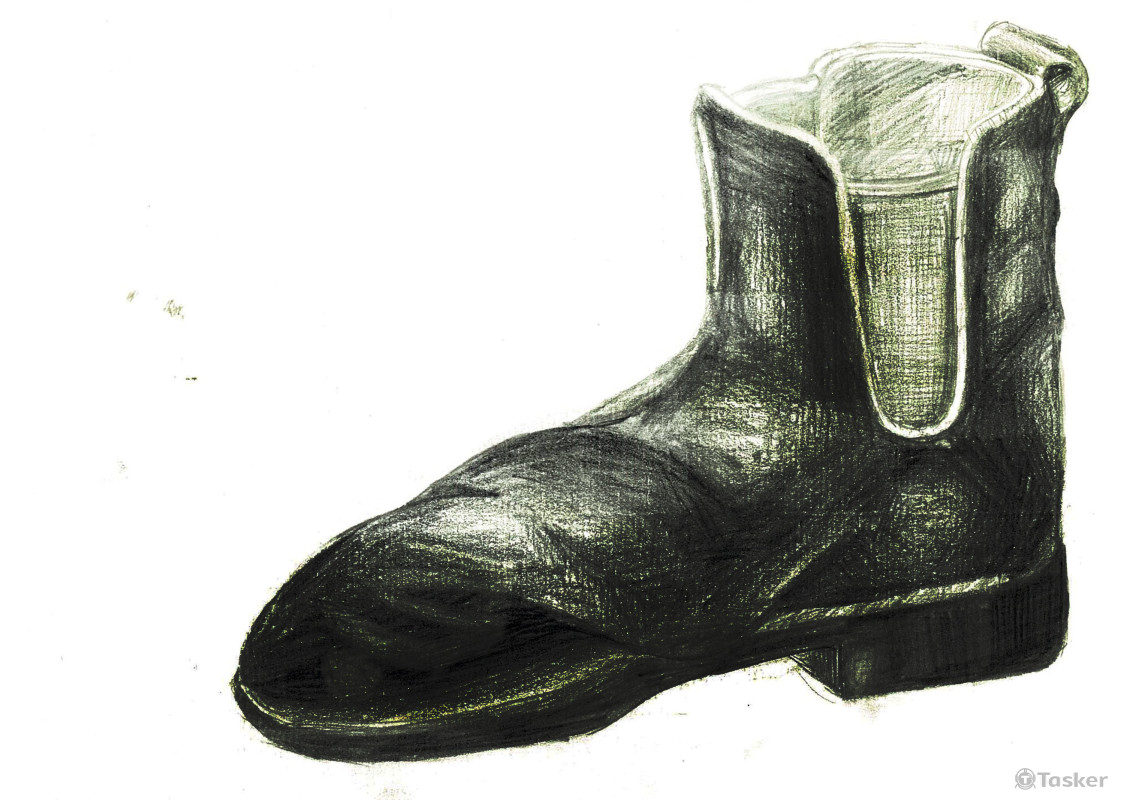 鉛筆素描練習-行走