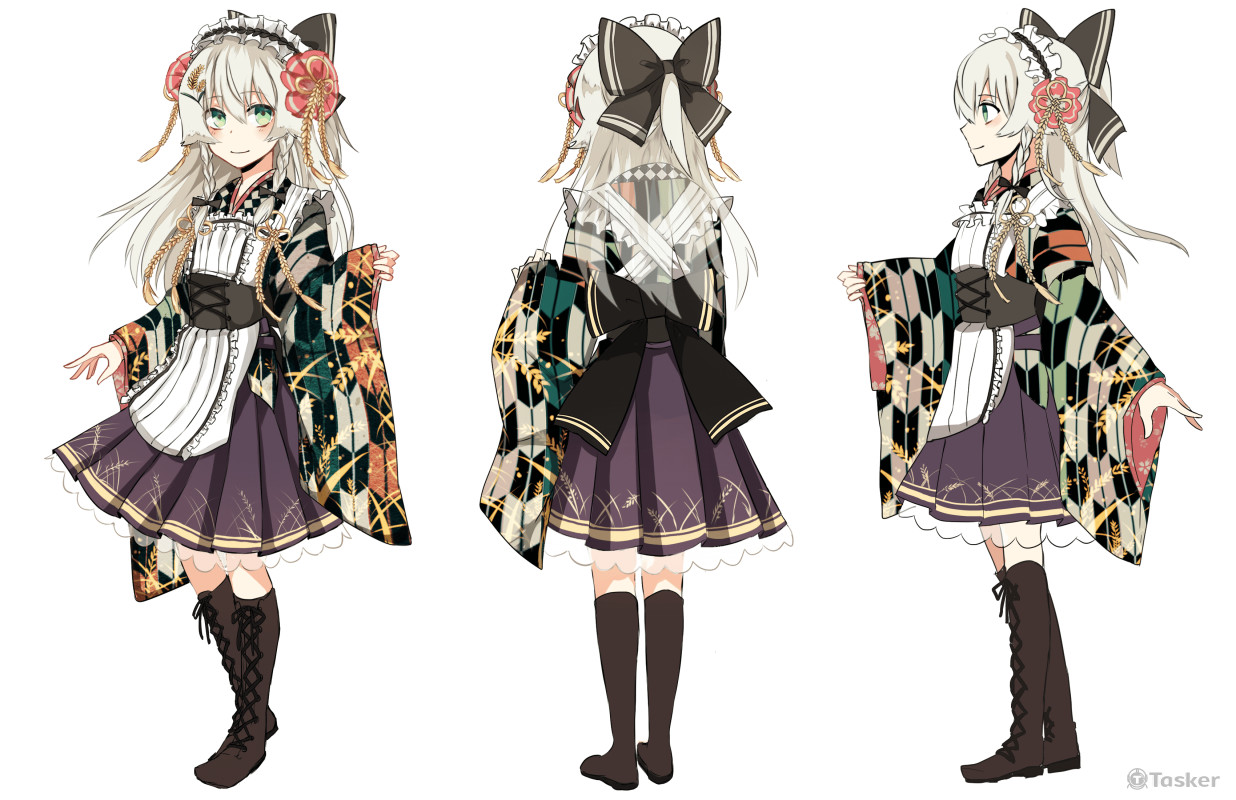 大和撫子穗姬_三視圖