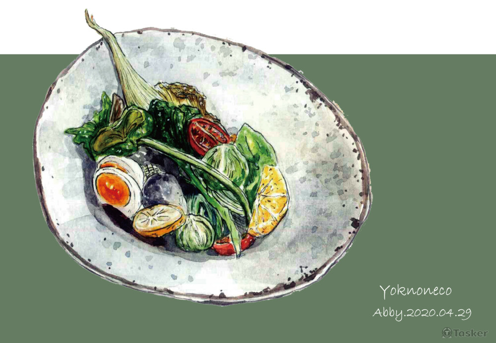 水彩-沙拉