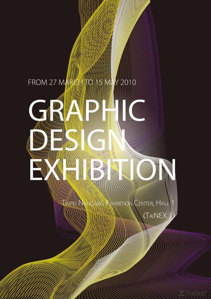 海報設計 - 設計展海報 (文字+線性圖象)