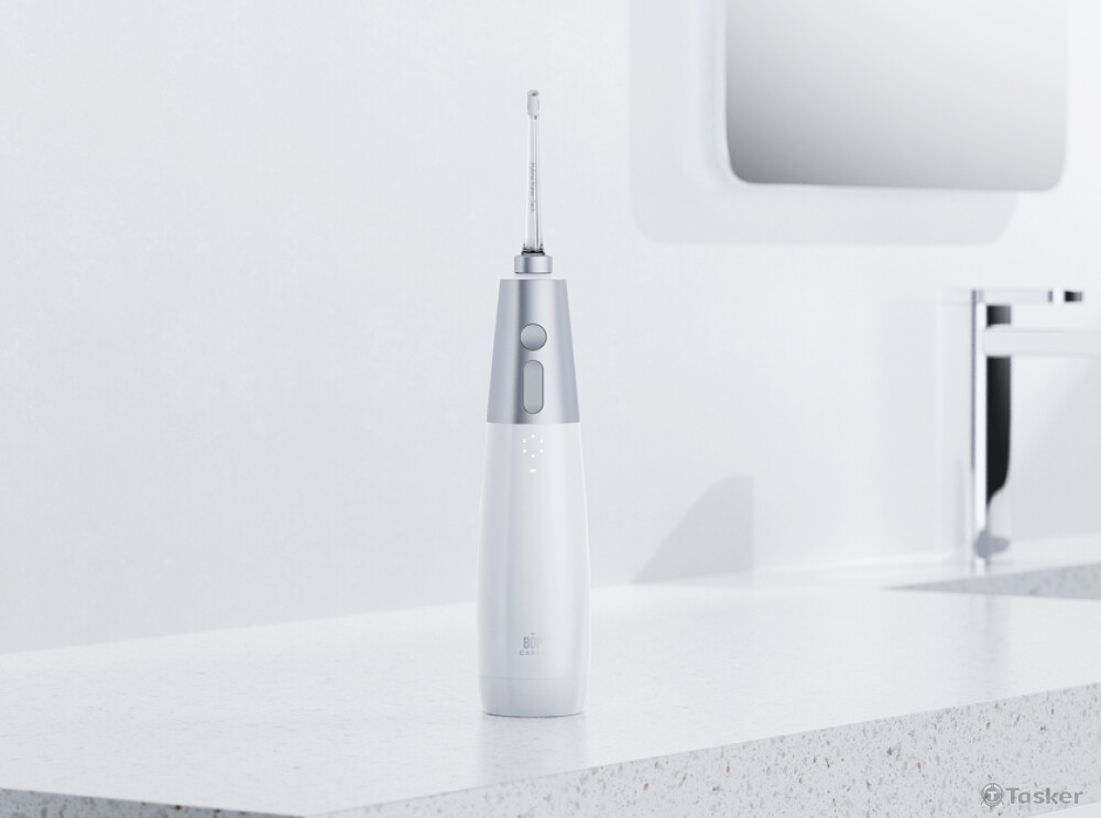 我們想做一台好用又好看的衝牙機，讓日常的清潔變得自然輕鬆。