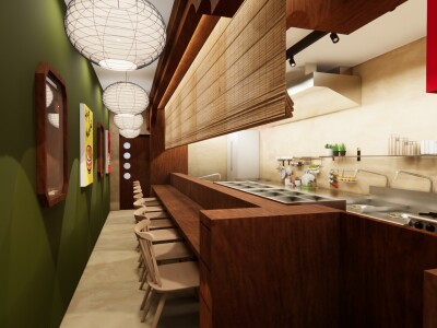 餐廳設計及3D繪製