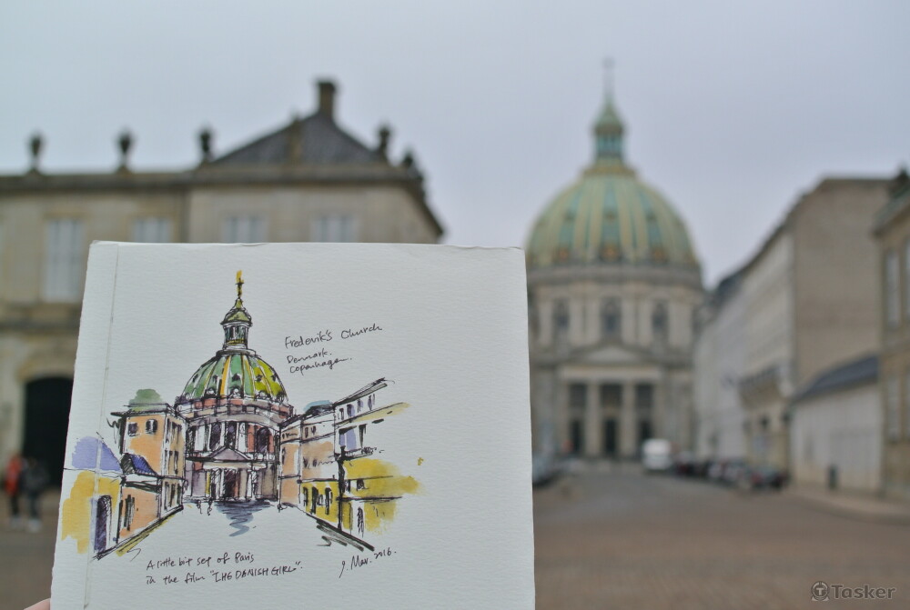 Watercolor @ Copenhagan, Denmark.