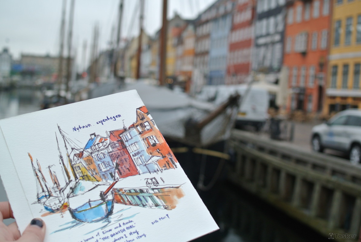 Watercolor @ Copenhagan, Denmark.