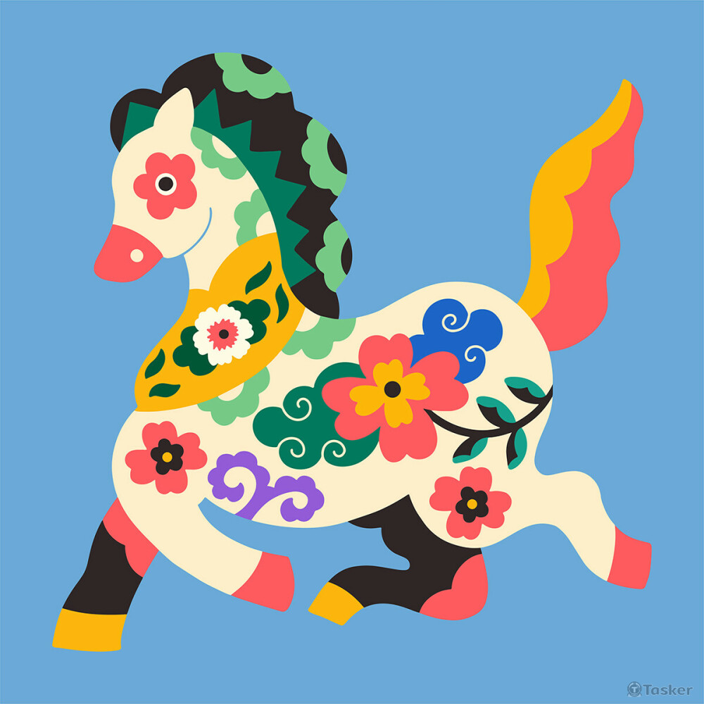 傳統藝術創生計畫_布堆畫-12生肖-插畫與杯墊