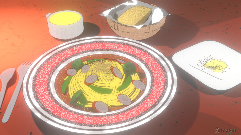 義大利麵 風格化