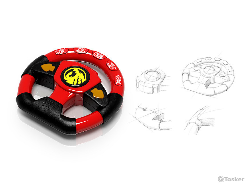 音樂方向盤玩具設計