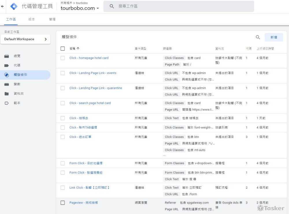 Google Tag Manager 事件設定