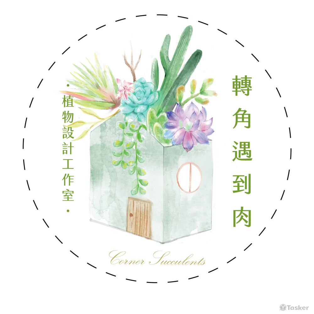 轉角遇到肉小圓卡第一版｜插畫設計