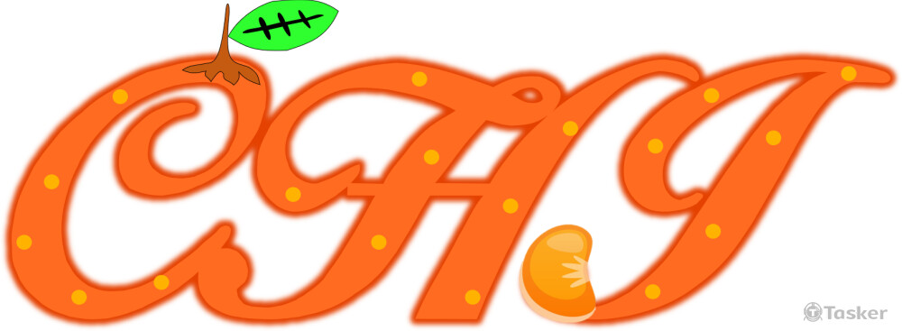 自創LOGO-以名子縮寫及橘子結合