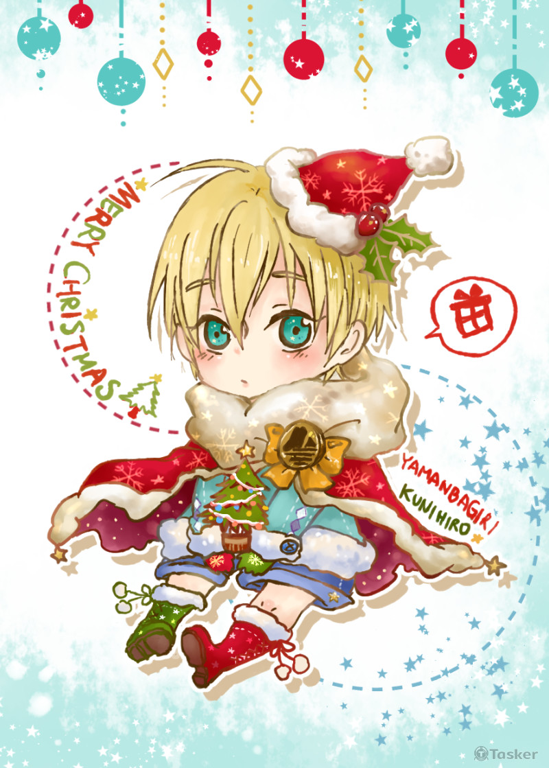 刀劍亂舞二創插圖 聖誕被被