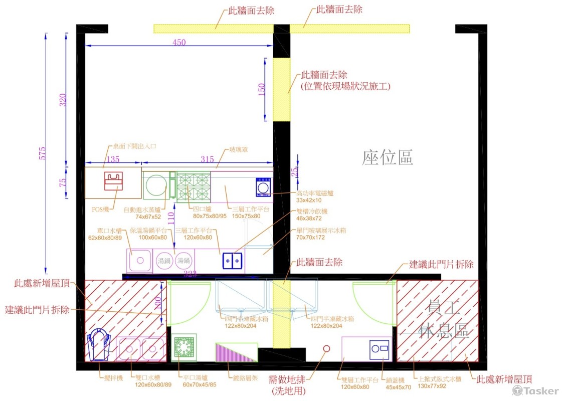 刈包店型配置圖
