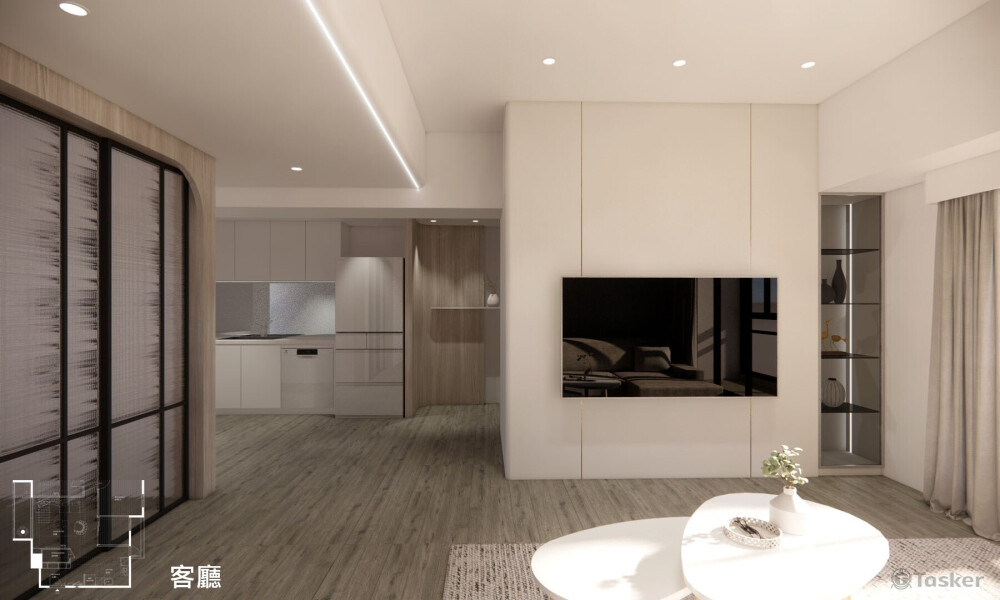 客廳/北歐、簡約、清新