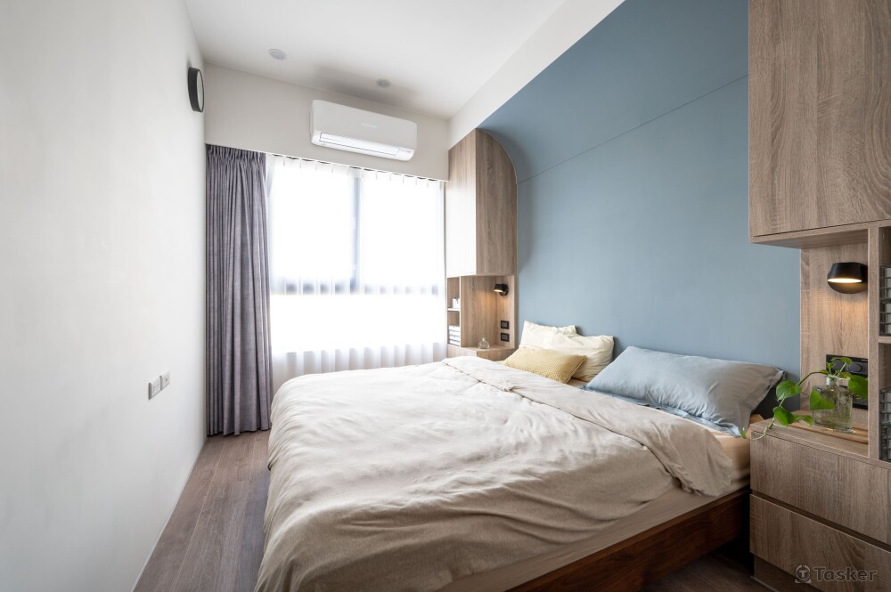 《復古輕工業》主臥房內的北歐風