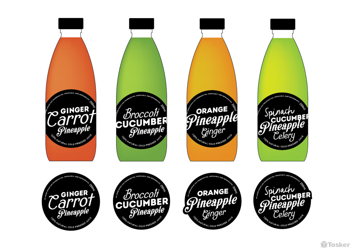 果汁包裝貼紙設計