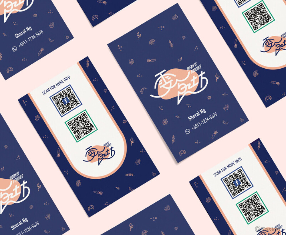 雯食坊-名片設計（客戶案子）