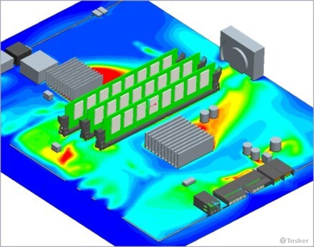 伺服器熱流場分析