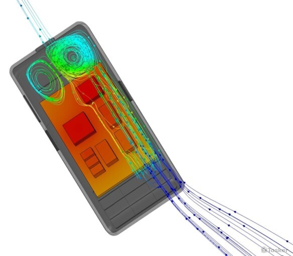 手機溫度、流場分析