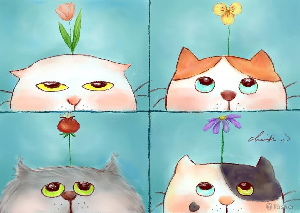 A flower is growing on my head