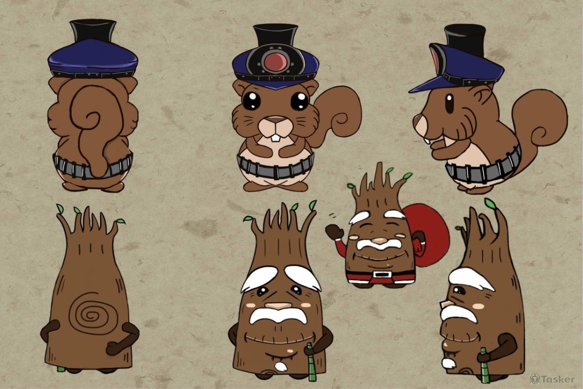 阿里山吉祥物~三視圖(競標作品)