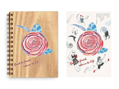 木竹筆記本✦療癒插畫✦文創