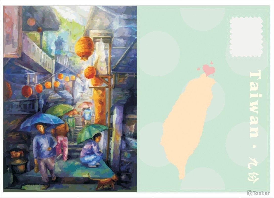 漫步在雨中的九份(競標作品)