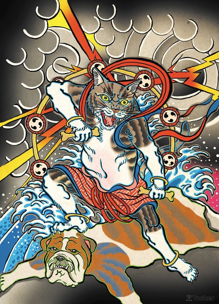 非人物種-我是一隻狗演唱會T恤插畫