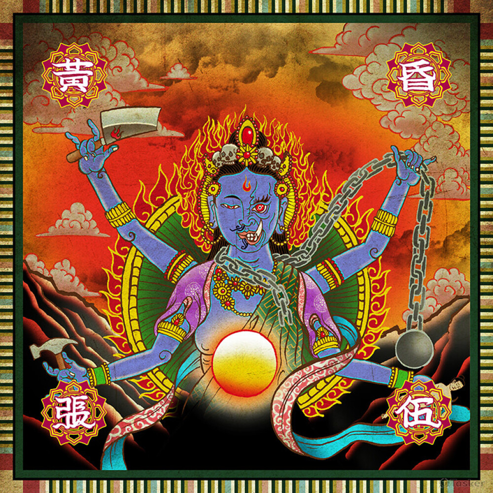 張伍-黃昏數位專輯插畫